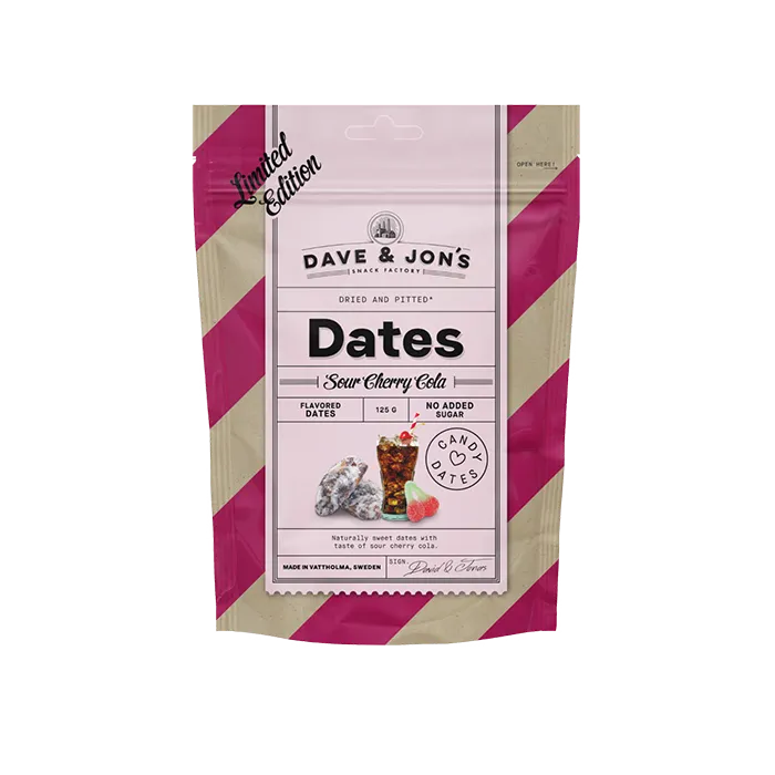 Dave & Jon's – Sour Cherry Cola Dates: Limited Edition (125 g)