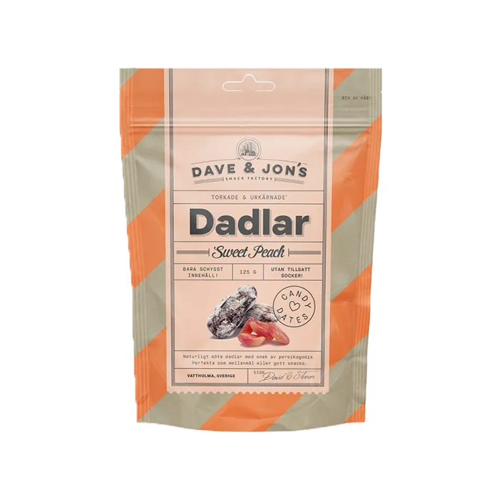 Dave & Jon's - Sweet Peach Candy Dates (125 g)