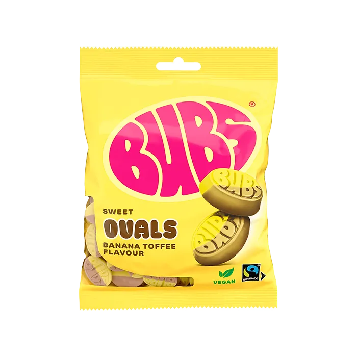 Bubs - Sweet Ovals Banana Toffee (90 g)