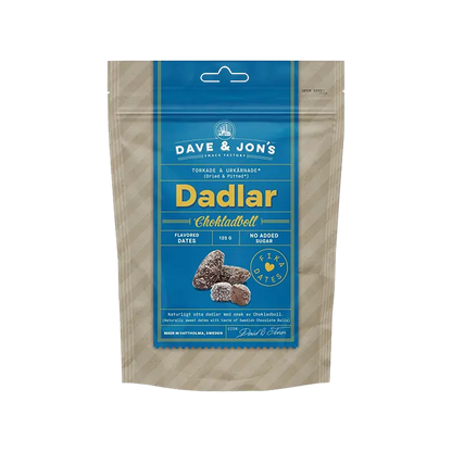 Dave & Jon's - Chokladbollar Dadlar (125g)