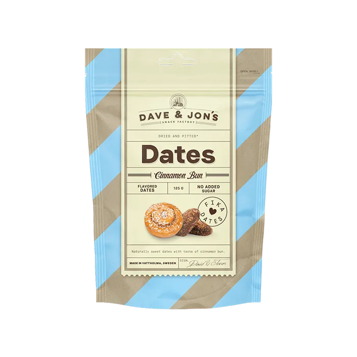 Dave & Jon's – Zimtschnecken-Fika-Datteln (125 g)