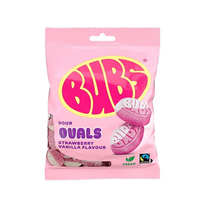 Bubs - Sour Ovals Strawberry Vanilla (90 g)